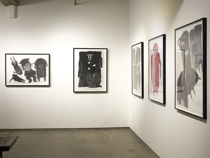Davood Koochaki, Dancing in plain sight. Late drawings by Davood Koochaki, exhibition view. Courtesy of Cavin-Morris Gallery