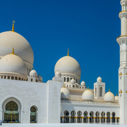 The Sheikh Zayed Grand Mosque was commissioned by the UAE’s founding father, Sheikh Zayed bin Sultan Al Nahyan, and was completed in 2007