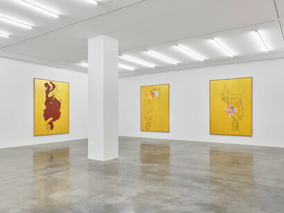 Georg Baselitz, Back again, exhibition view. Courtesy of White Cube