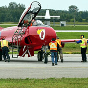 Canadair T-33 #573. Courtesy of Jet Aircraft Museum
