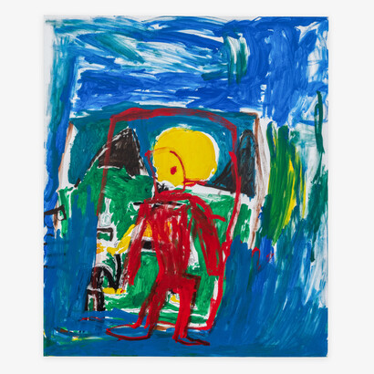 Billy White, Untitled, acrylic on canvas, 72x60 inches. Courtesy of the artist and Shrine Gallery