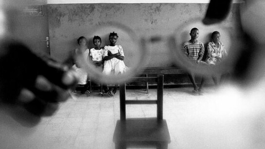 Tim Hetherington, Untitled, 1999–2003,From the series Inner Light: Portraits of the Blind, Sierra Leone 1999-2003, Gelatin Silver Print 9.25” x 14” (23.5 x 35.6 cm)