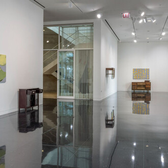 Temitayo Ogunbiyi, You will have revelations along felled branches and longer rootsroutes, exhibition view. Courtesy of the Arts Club of Chicago