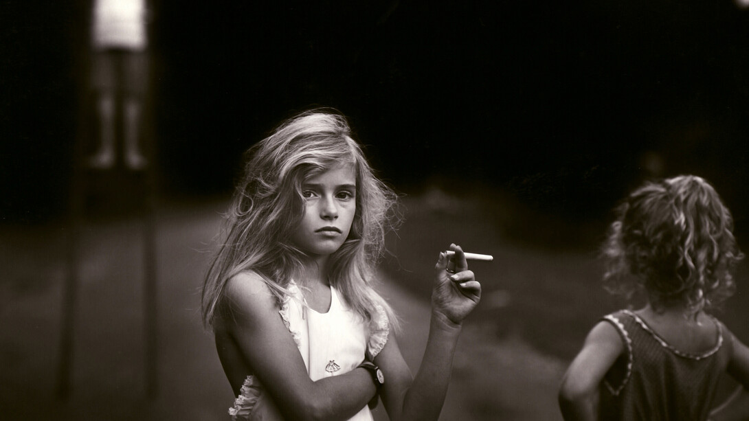 Sally Mann, Candy Cigarette, 1989, Gelatin silver enlargement print, 20 x 24 inches, Edwynn Houk Gallery, New York