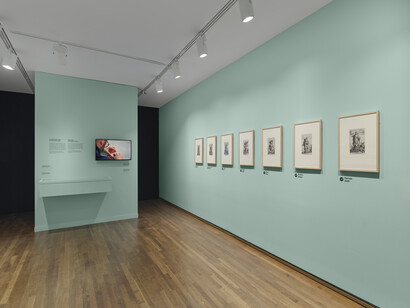 Présumées coupables. Les femmes et les sept péchés capitaux, vue d’exposition. Avec l’aimable autorisation du Musée des beaux-arts de Montréal