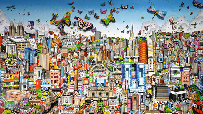 Charles Fazzino. Courtesy of Galerie Artima