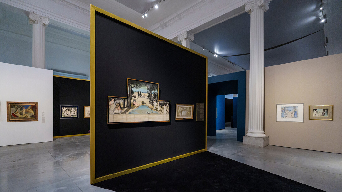 Paul Delvaux, The worlds of Paul Delvaux, exhibition view. Courtesy of La Boverie 
