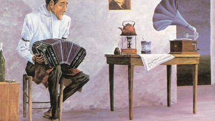 Cuadro de Sigfredo Pastor (1912-1994), uno de los artistas que mejor ha retratado el mundo del tango