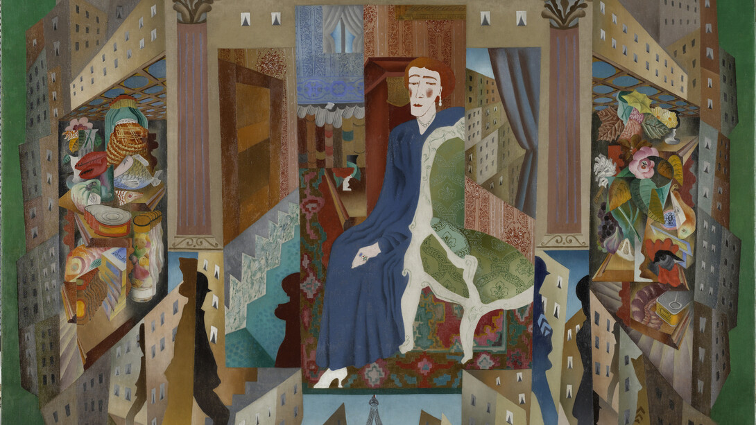 Léopold Survage, La Baronessa di Oettingen, 1917, Olio su tela, 200 x 235 cm, Centre Pompidou, Parigi, © Léopold Survage , by SIAE 2014, © Centre Pompidou
