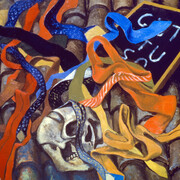 Renato Guttuso, Teschio e cravatte, 1979 Olio su tela, cm 80x95 Roma, Archivi Guttuso © Renato Guttuso by SIAE 2016. Courtesy of MiBACT