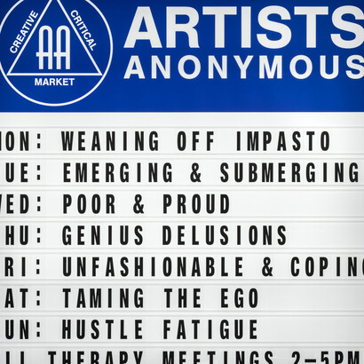 Michael Lindeman, Artists anonymous (detail), 2025. Courtesy of Sullivan+Strumpf 