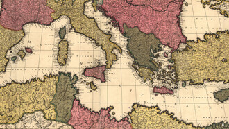 1695 by Gerard and Leonard Valck, "Mare mediterraneum"