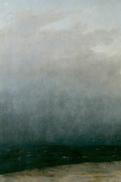 Caspar David Friedrich, Monje a la orilla del mar (detalle), c. 1810
