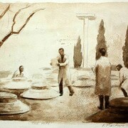 Peter Martensen, The Hope, 2013, acquerello, matita su carta, 21 x 30 cm