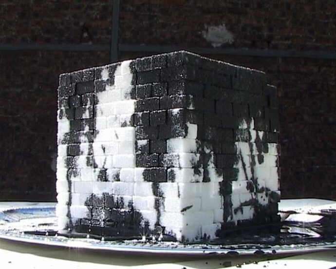 Kader Attia, Oil and Sugar #2 (still), 2007, single-channel digital video, projection, colour, sound, image courtesy the artist and Galerie Nagel Draxler, Berlin/Cologne © the artist