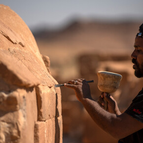 Planet Africa. Archaeological time travel, artwork in exhibition. Courtesy of Staatliche Museen