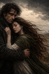 A windswept moor becomes the stage for Heathcliff and Catherine’s tragic bond, where love, obsession, and loss blur the line between the living and the dead in Emily Brontë’s Wuthering Heights