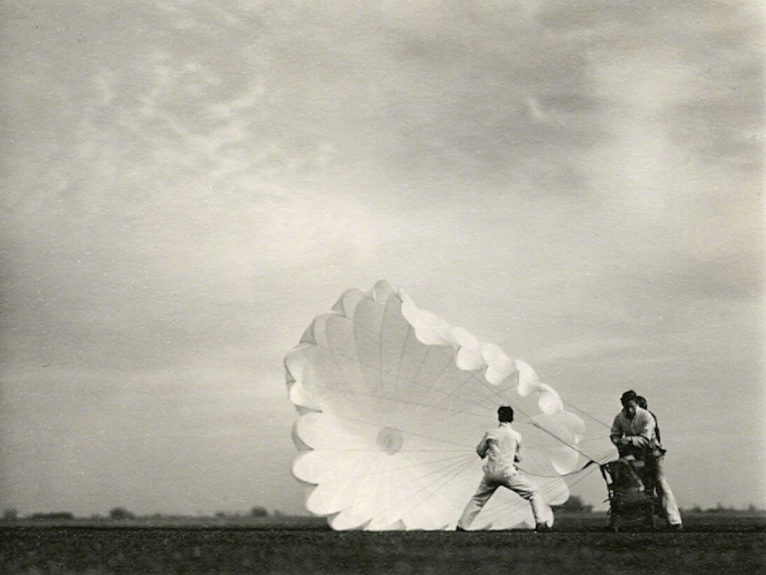 Margaret Bourke-White: Twenty Parachutes. Courtesy of Wirtz Art
