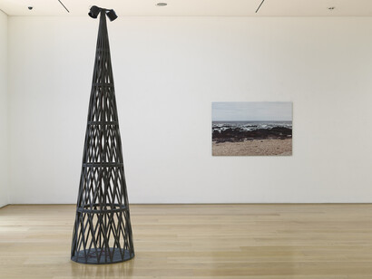 Ângela Ferreira, Talk Tower for Ingrid Jonker, Exhibition view. Courtesy of Marlborough Contemporary. Photo: Francis Ware