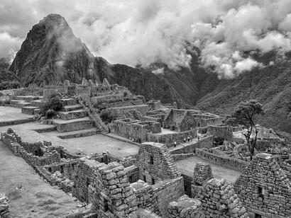 Machu Picchu, the ruins of the Incas in the Andes Mountains, Perú