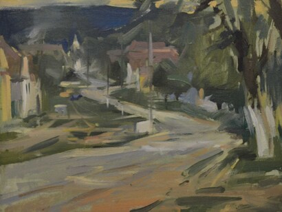 Tom Hoar, The village at dusk