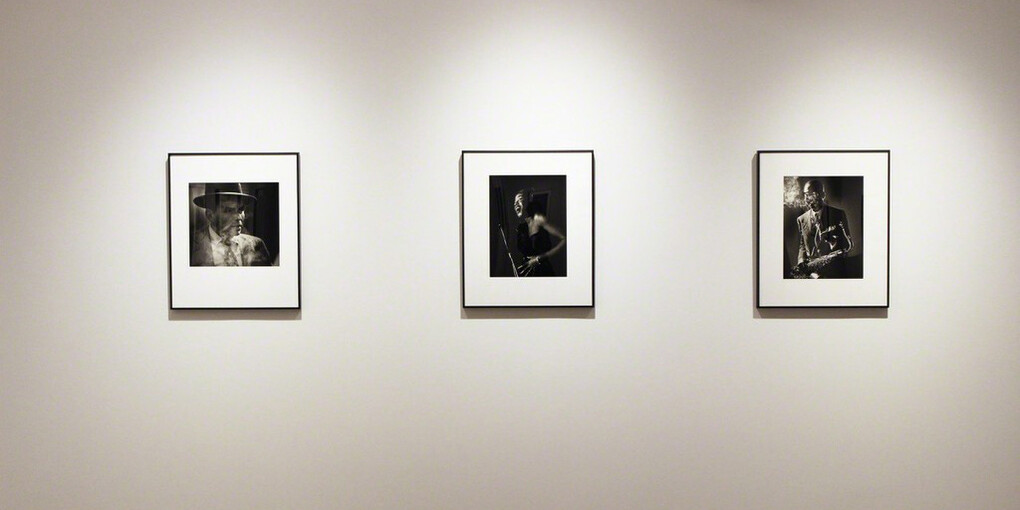 Herman Leonard, Exhibition view. Courtesy of Robert Mann Gallery