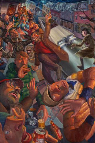 Guillermo Serrano Amat, Quesadillas in San Gennaro, 2025. Courtesy of Harkawik Gallery