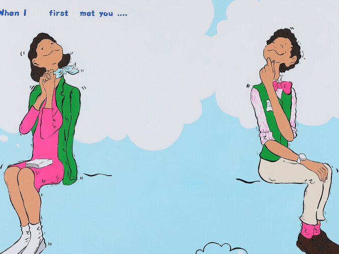 Kim Gyoung Min, When I first met you (detail), 2022, 97x130cm(60F), acrylic on canvas