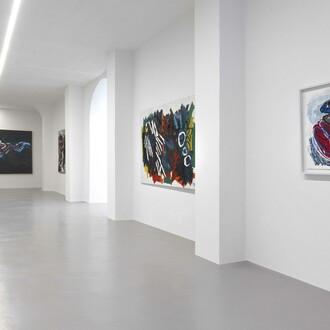 Karel Appel, Toscana, exhibition view. Courtesy of Galleria Poggiali