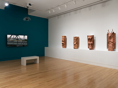 Priscilla Dobler Dzul, Water carries the stories of our stars, exhibition view. Courtesy of Frye Art Museum