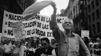 Manifestación en Buenos Aires en 2001