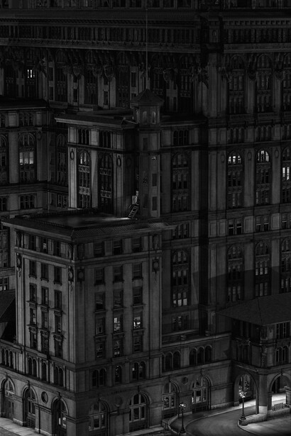 Stan Douglas, The Second Hotel Vancouver, 2014, Digital chromogenic print mounted on aluminum, 96 x 60 inches (243.8 x 152.4 cm), Courtesy the artist and David Zwirner, New York