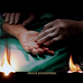 Zbyněk Baladrán (Czech, born 1973), detail,  Diderot’s Dream (still), 2014, Two channel HD video, Courtesy the artist and Hunt Kastner, Prague, ©2015 Zbyněk Baladrán