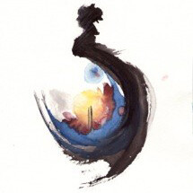 Sophie Hurst, SV 19", watercolour and chinese ink on paper,25x17cm, 2006