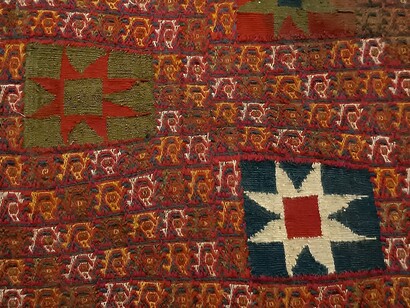 Fragmento de pieza textil perteneciente a la cultura inca