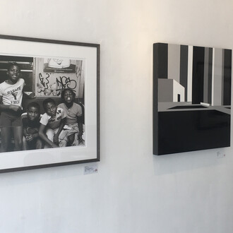 Various artists, Amid the cities and buildings, exhibition view. Courtesy of Elisa Contemporary Art 