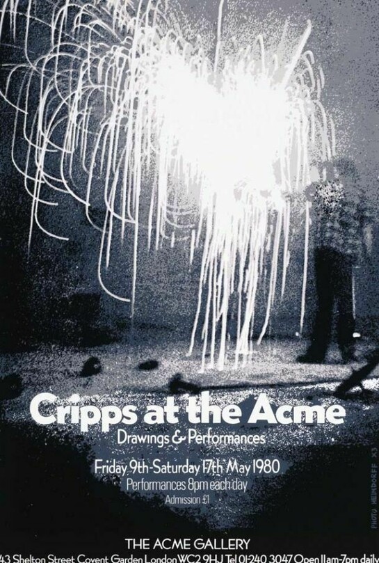 Exhibition Poster ‘Cripps at the Acme’ (1980), Courtesy Acme Studios
