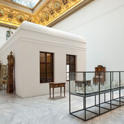 Barock rokoko klassizismus, ausstellungsansicht. Mit freundlicher genehmigung des Museum für angewandte Kunst