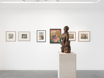 Ella Bergmann-Michel et Robert Michel, Ensemble nous construisions un nouveau monde, vue d'exposition. Avec l'aimable autorisation de la Galerie Eric Mouchet