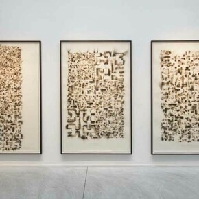 Jitish Kallat, Exhibition view. Courtesy of Galerie Daniel Templon