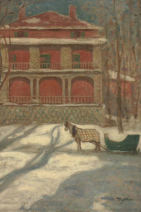 James Wilson Morrice, Hiver, Montréal (La maison rose). Courtesy of National Gallery of Canada