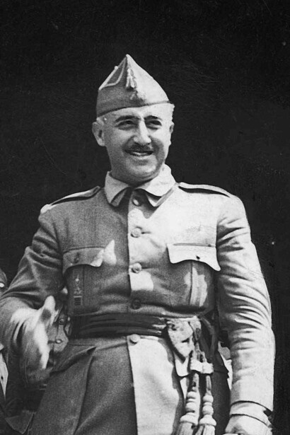 El dictador español Francisco Franco
