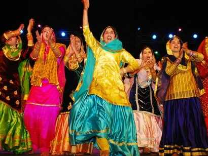 A colorful Giddha dance of Punjab