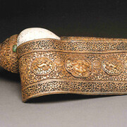 Buddhist pilgrimage. Treasures from the donation of The Tsui Art Foundation, artwork in exhibition. Courtesy of Hong Kong Heritage Museum