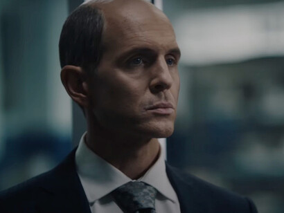 Glenn Howerton stars in BlackBerry’s biopic as Jim Balsillie, depicted as the cut-throat businessman in the movie