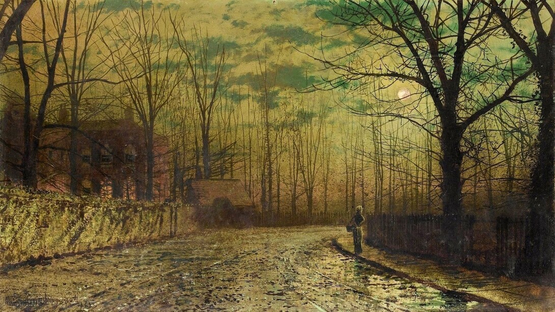 Atkinson Grimshaw, A Moonlit Evening