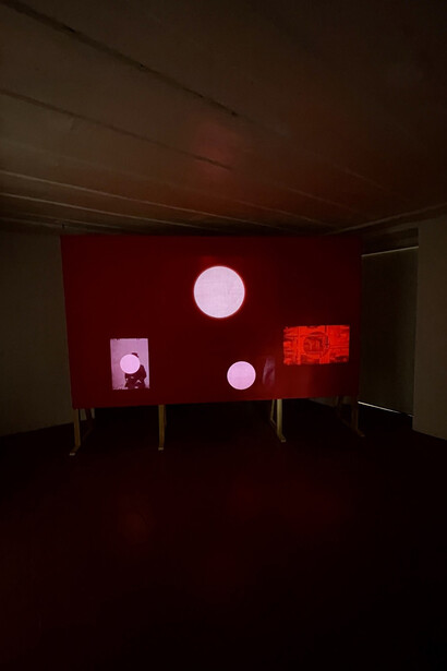Rogério Taveira, Estudos de dinâmica de corpos transientes, vista da exposição. Cortesão da Galeria Diferença