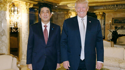 Shinzō Abe and Donald Trump