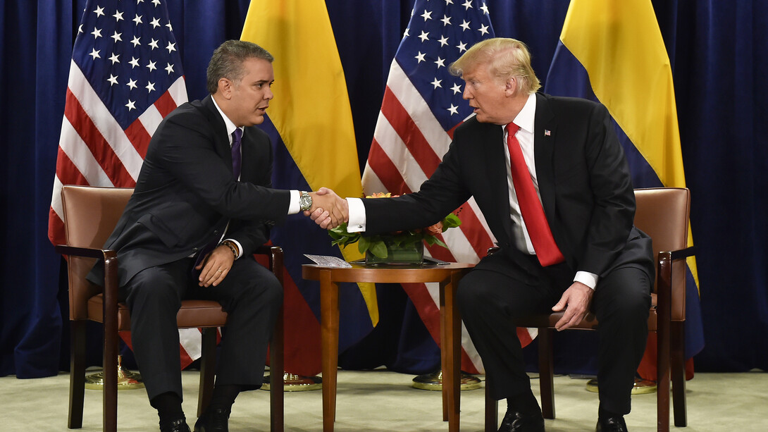 Iván Duque y Donald Trump