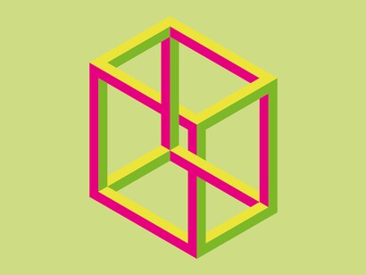 Illusions. Cube denecker. Avec la courtoisie de La Cité Miroir